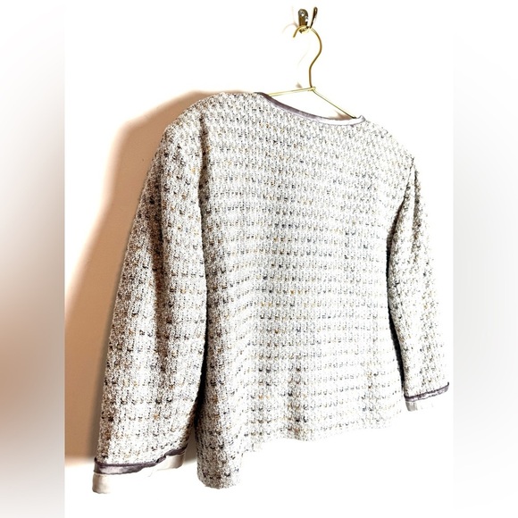 St John Couture tweed purple gray blazer jacket 14 - Picture 14 of 14